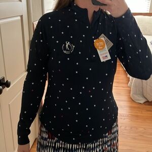 Womens PUMA X VA Stars 1/4 Zip - Golf navy blazer blue size women’s medium NWT